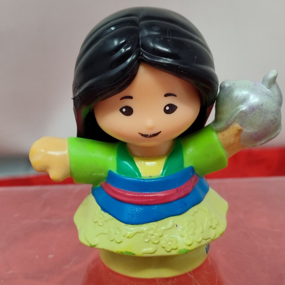 Fisher-Price Little People Disney Mulan Figure Princess w/Dog Replacement Toy
